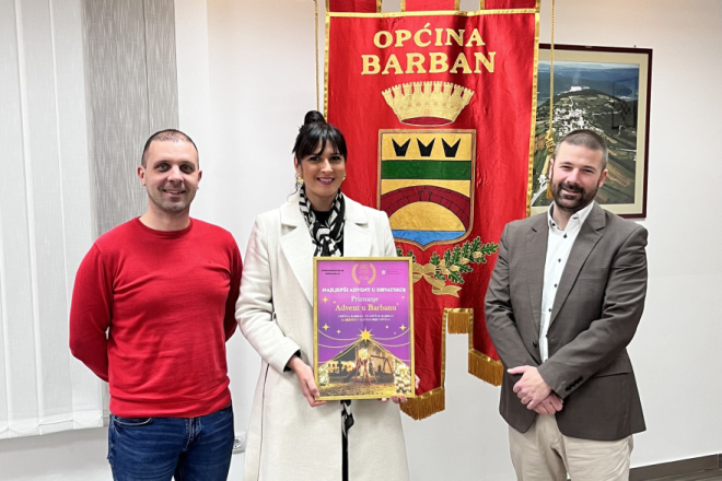 Advent u Barbanu treći najljepši među općinama u Hrvatskoj!
