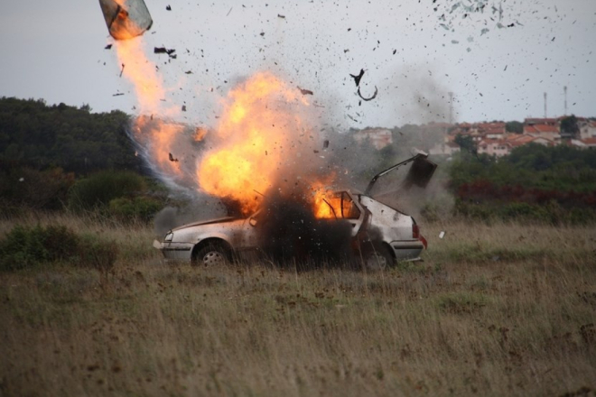 Nakon sudara kod Kršana, vozilo se zapalilo i izgorjelo!