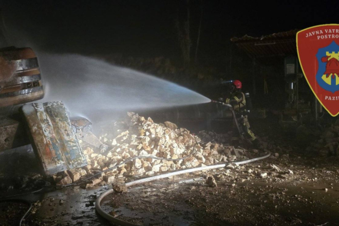 Noćas izbio požar u Melonima kod Motovuna: