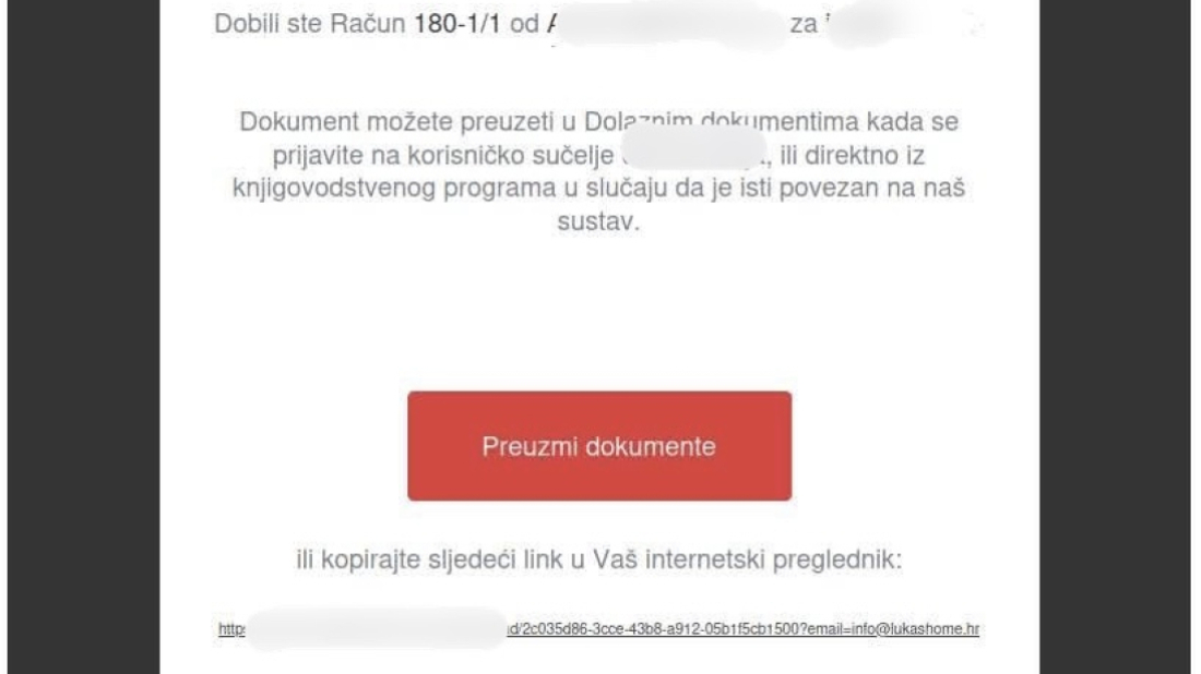 Ne nasjedajte na „Preuzmi dokumente“: Nova e-mail prijevara vezana uz Fiskalizaciju 2.0 širi se Hrvatskom