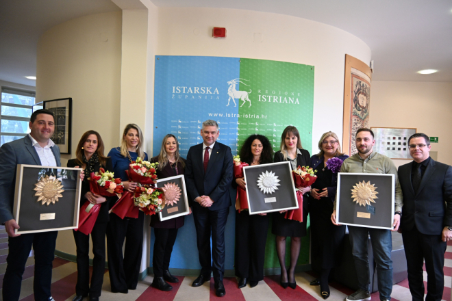 ČAK PET PRIZNANJA ZA ISTRU! Miletić primio dobitnike nagrade 'Suncokret ruralnog turizma'