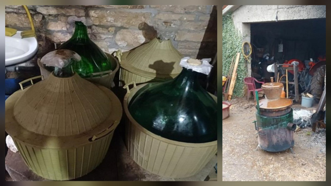 Buje: Carinici upali u kuću i zatekli kotao u radu – zaplijenili 167 litara rakije!