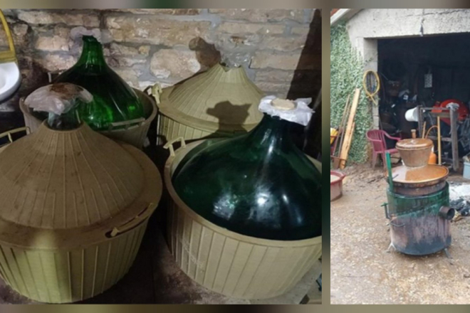 Buje: Carinici upali u kuću i zatekli kotao u radu – zaplijenili 167 litara rakije!