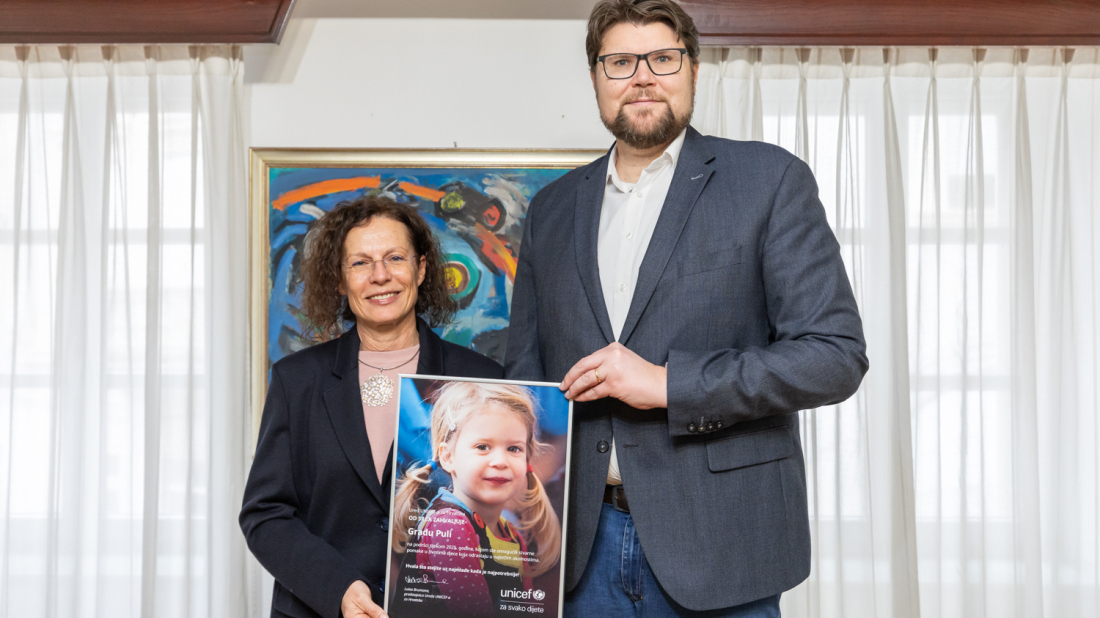 Gradonačelnik Grbin primio predstojnicu UNICEF-a: djeca i mladi u vrhu prioriteta Pule