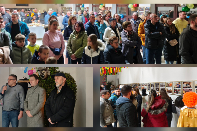 Foto: Prepun Dom kulture na otvorenju izložbe o 70 godina Seljanskih maškara