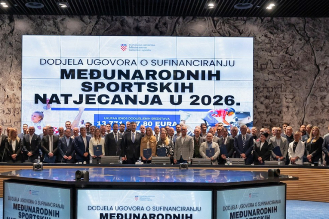 Snažna i sustavna podrška sportu: Ove godine za međunarodna sportska natjecanja dodijeljeno 16 milijuna eura