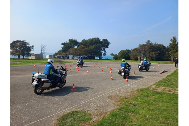 Istarski policajci na motorima prošli trening sigurne vožnje uoči nove sezone