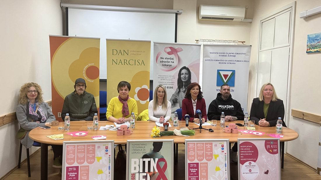U Istri od raka dojke godišnje oboli oko 175 žena: u subotu Dan narcisa na pulskoj tržnici