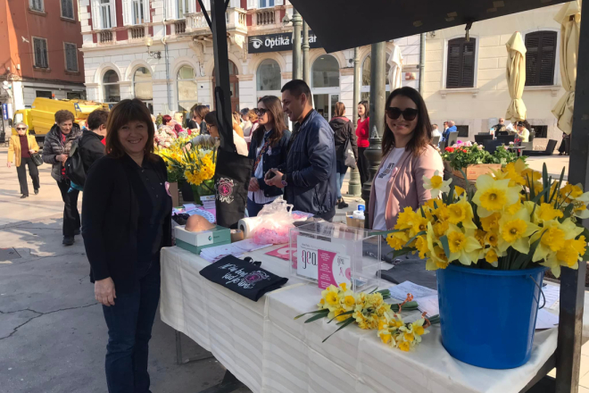 U subotu na pulskoj tržnici podjela narcisa: Pridružite se Danu borbe protiv raka dojke