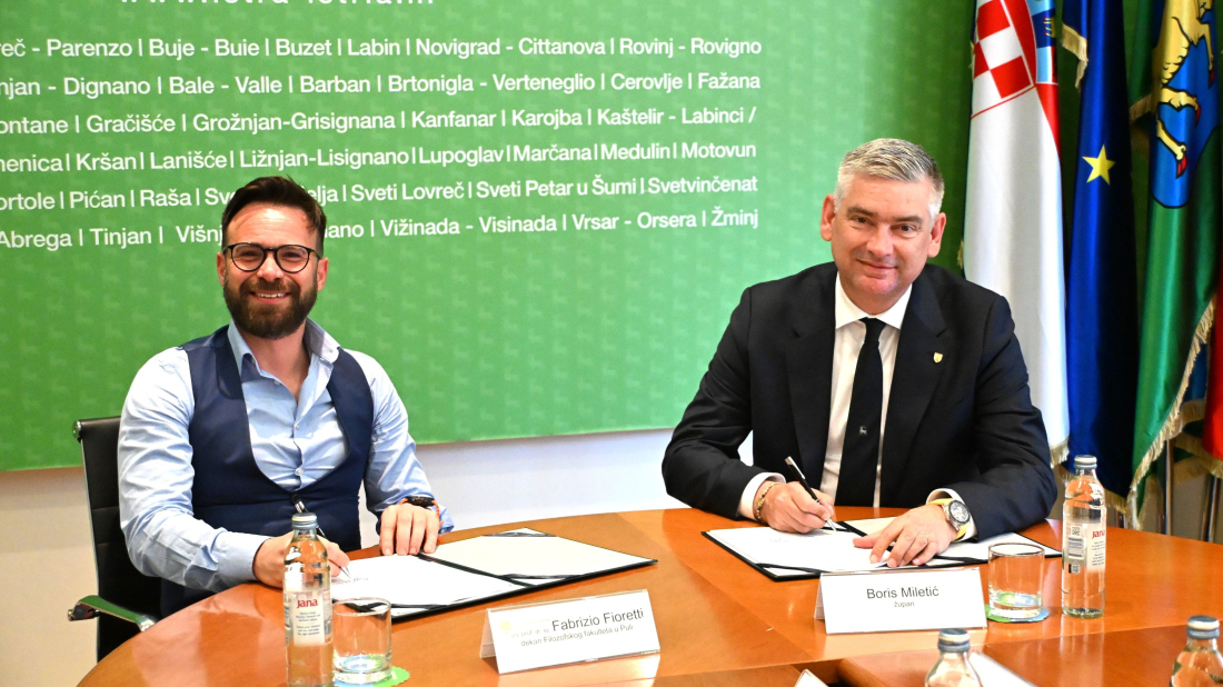 Istarska županija i Sveučilište Jurja Dobrile u Puli učvrstili suradnju – dodijeljeno 100 tisuća eura!