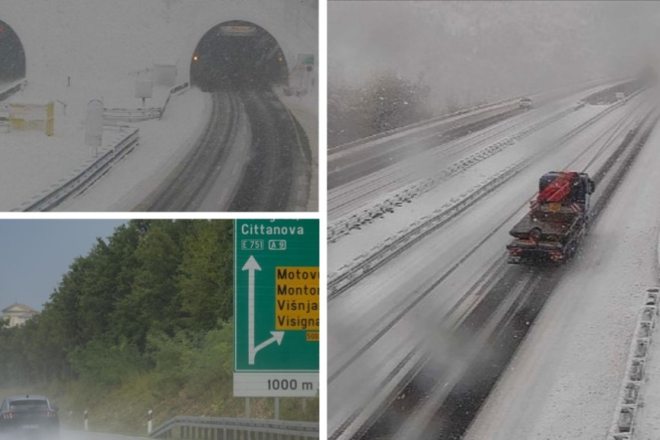 Snijeg paralizira promet: Nema slobodnog pravca prema Istri, Gorski kotar pod zimskim uvjetima