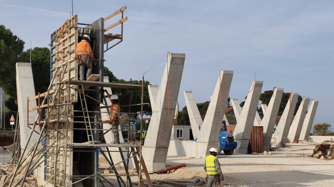 FOTO Rovinj gradi novi autobusni kolodvor: završeni ključni radovi, slijedi završna faza projekta