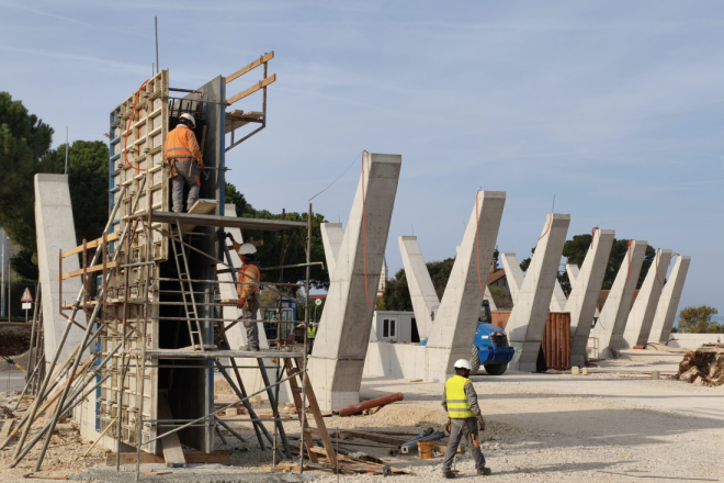 FOTO Rovinj gradi novi autobusni kolodvor: završeni ključni radovi, slijedi završna faza projekta
