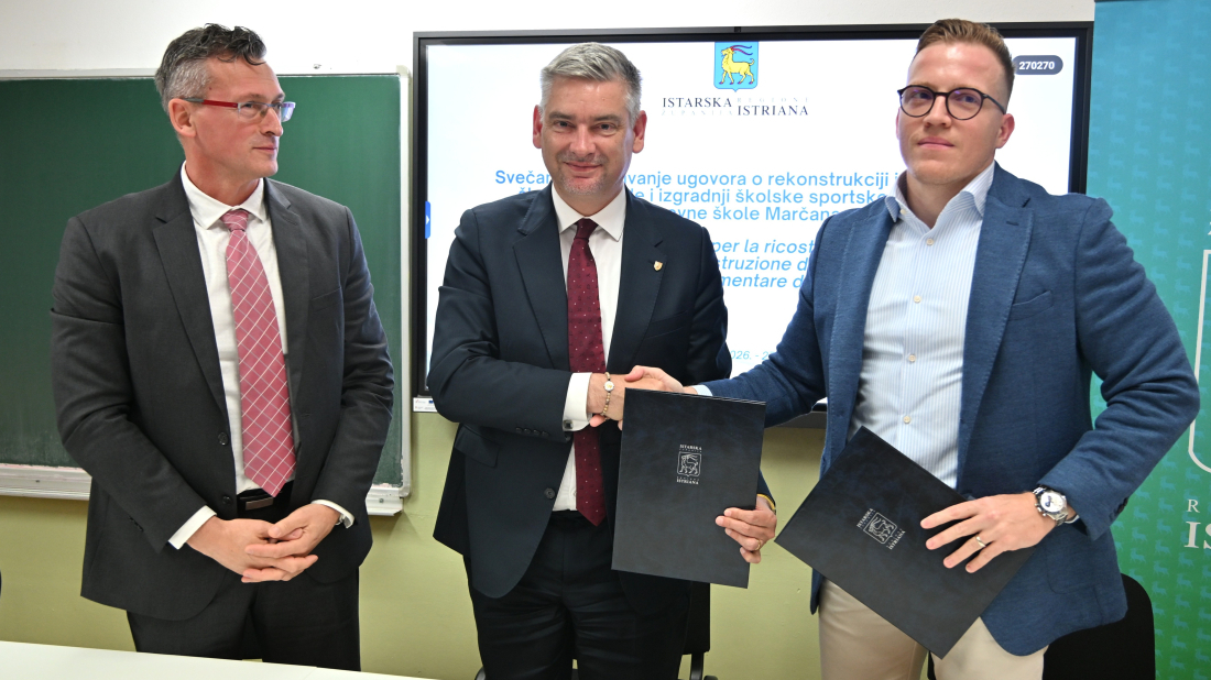 Županija nastavlja ulaganja u škole: Marčana dobiva novu dvoranu i dograđenu školu