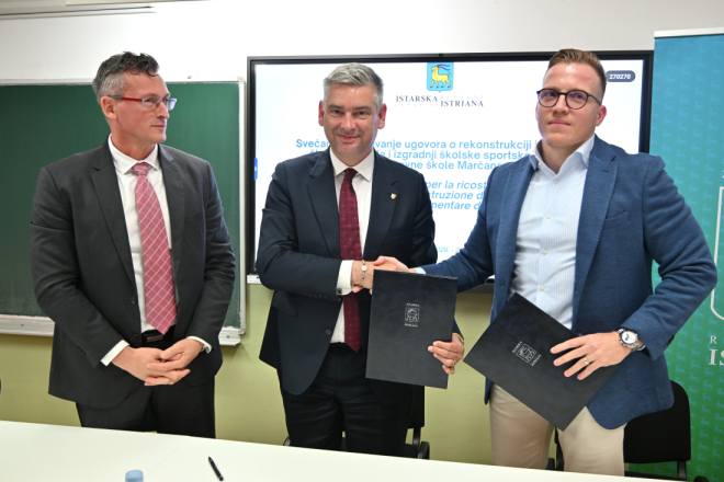 Županija nastavlja ulaganja u škole: Marčana dobiva novu dvoranu i dograđenu školu