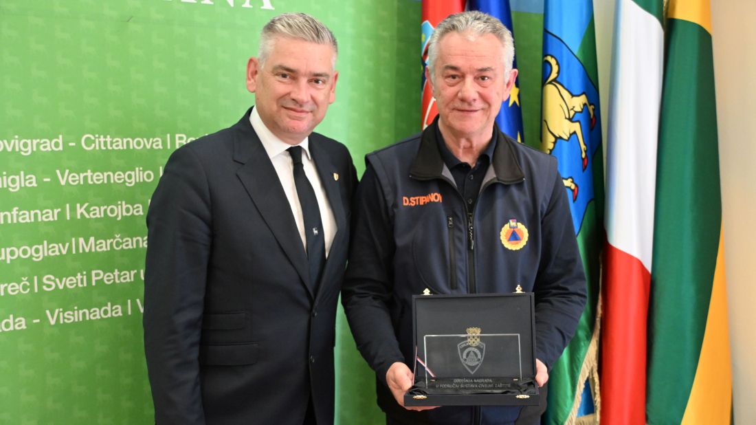Veliko priznanje stiglo u Istru: Stipanov nagrađen za doprinos civilnoj zaštiti