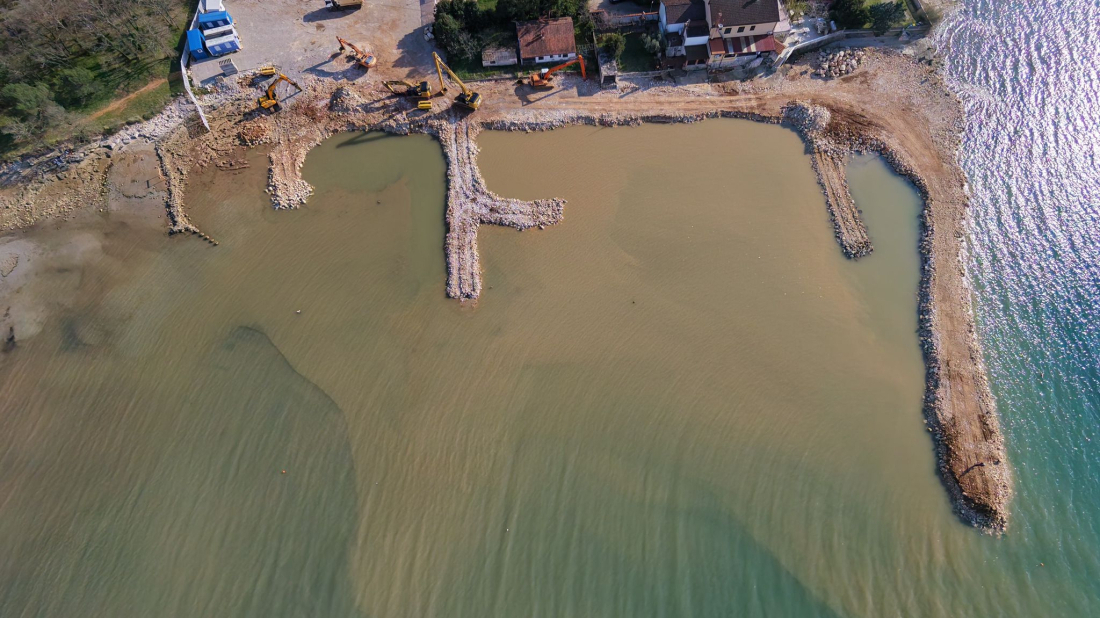 Radovi na luci Dajla-Belveder ušli u vidljivu fazu, buduća luka sve jasnije poprima obrise