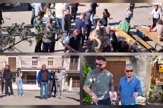 FOTO: Tradicionalno pičenje jaja u Marićima okupilo brojne mještane i goste uz bogatu uskrsnu spizu