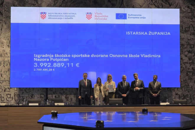 Velika investicija u Istri: Potpićan dobiva novu školsku dvoranu vrijednu 4 milijuna eura