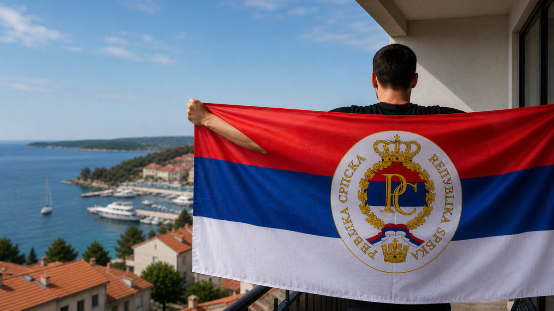 Mladić protjeran iz Hrvatske jer je u Funtani isticao zastavu Republike Srpske
