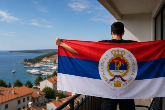 Mladić protjeran iz Hrvatske jer je u Funtani isticao zastavu Republike Srpske
