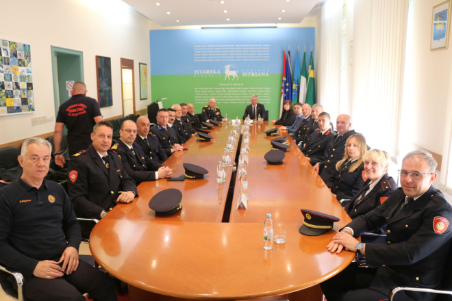Povodom Međunarodnog dana vatrogasaca u Puli održan prijem za Vatrogasnu zajednicu Istarske županije