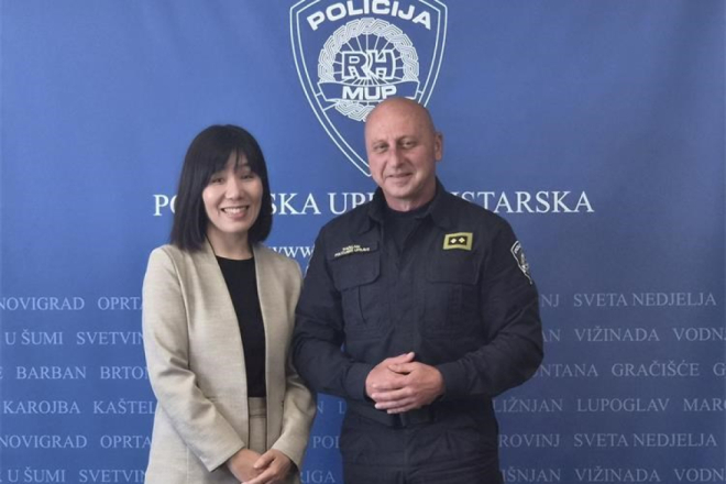 Japanska diplomatkinja u posjetu istarskoj policiji: Istra potvrđena kao jedna od najsigurnijih destinacija