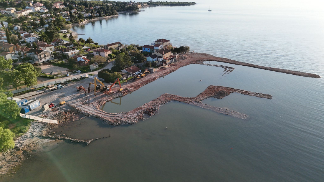 FOTO Veliki zahvati na projektu Dajla – Belveder: Buduća luka sve više poprima konačan izgled