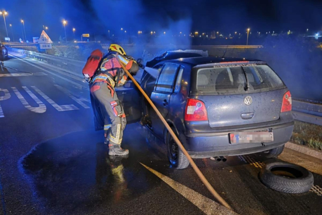 Pijan i bez vozačke sletio s Ipsilona kod Kanfanara, automobil se zapalio