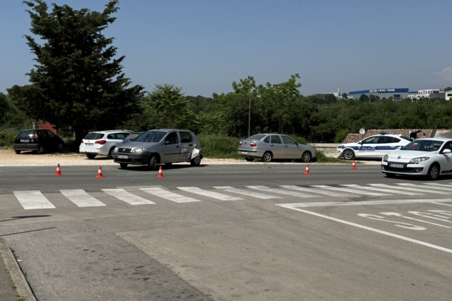 Nesreća na Štangi u Rovinju: Sudarila se dva automobila, ima ozlijeđenih!