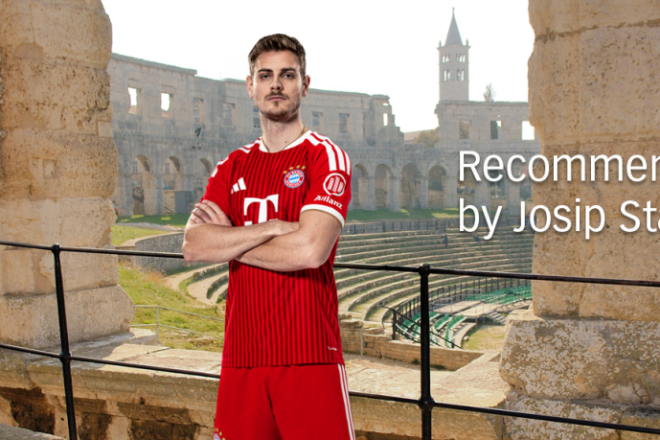 FC Bayern München i Turistička zajednica Istre pokrenuli novu promotivnu kampanju s Josipom Stanišićem