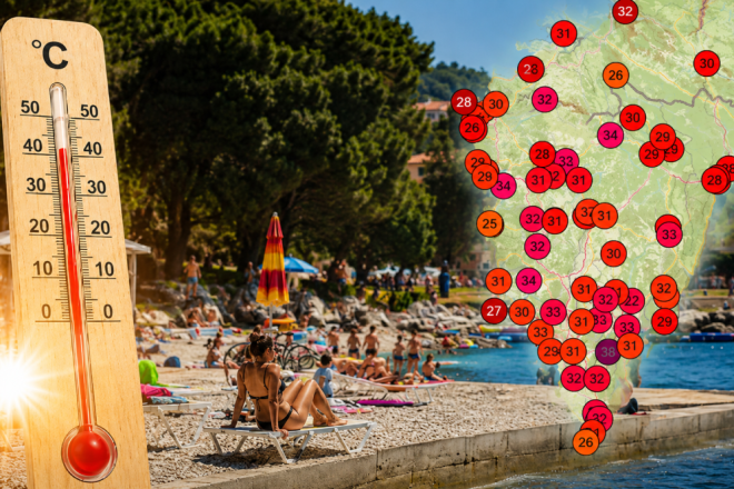 ISTRA SE PRŽI: U Marčani izmjereno čak 38 °C, temperature diljem poluotoka prelaze 30 stupnjeva