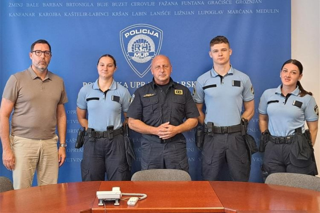 Nova snaga za sigurnost Istre: Troje mladih policajaca stiglo na praksu u Pulu, Poreč i Rovinj