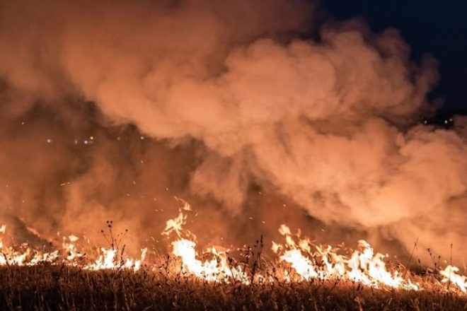 FOTO: Noćas gorjelo na Žminjštini, na intervenciji sudjelovalo 11 vatrogasaca