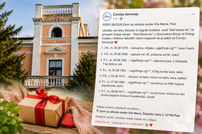 Dirljiva akcija za štićenike pulskog doma: Nekima će vaš poklon biti jedino rođendansko iznenađenje ove godine