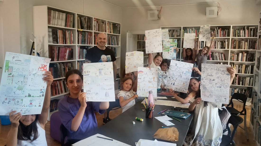 FOTO: Mladi kreativci oduševili na radionici stripa u rovinjskoj knjižnici