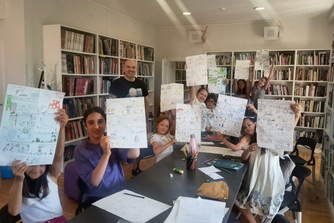 FOTO: Mladi kreativci oduševili na radionici stripa u rovinjskoj knjižnici