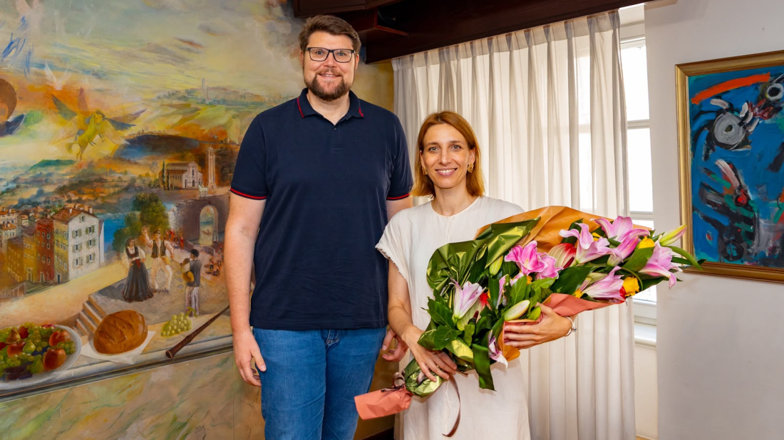 Pulska glumica Dijana Vidušin primila čestitke gradonačelnika nakon osvajanja Nagrade „Vladimir Nazor“