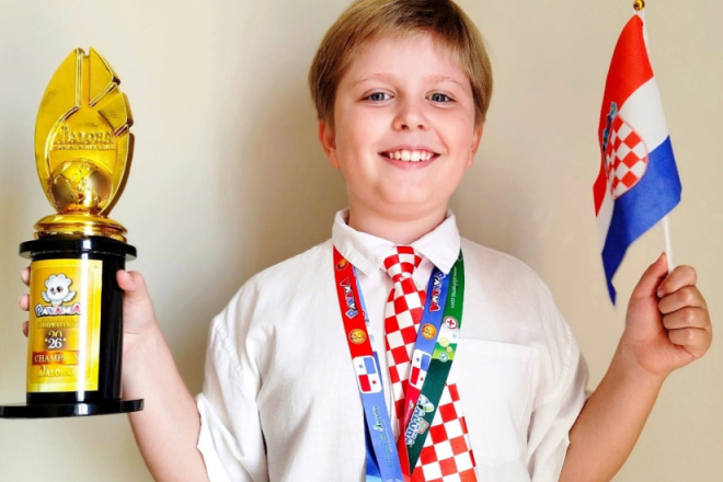 Osmogodišnji Hrvat osvojio svjetsko zlato: U pet minuta riješio 60 matematičkih zadataka