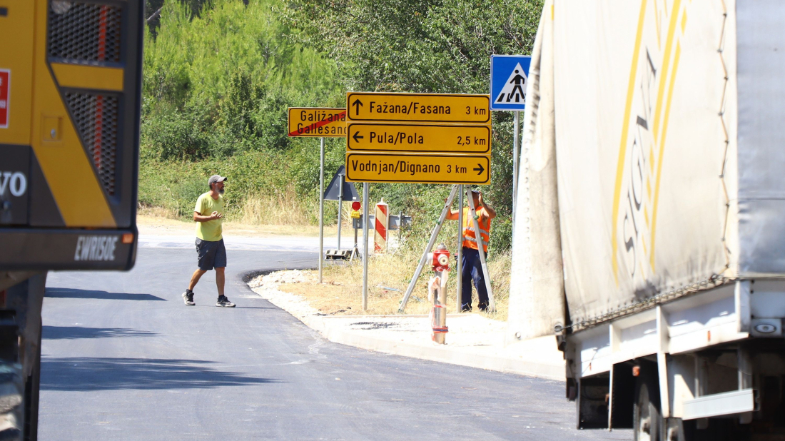 Fažanska cesta u Galižani ponovno otvorena za promet, završetak svih radova slijedi na jesen