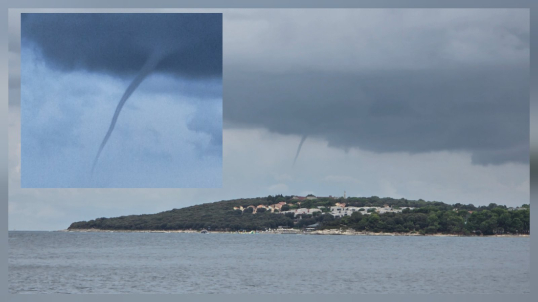 FOTO Pijavica snimljena kod Rovinja! Nad morem se spustio lijevak, stiže novo pogoršanje