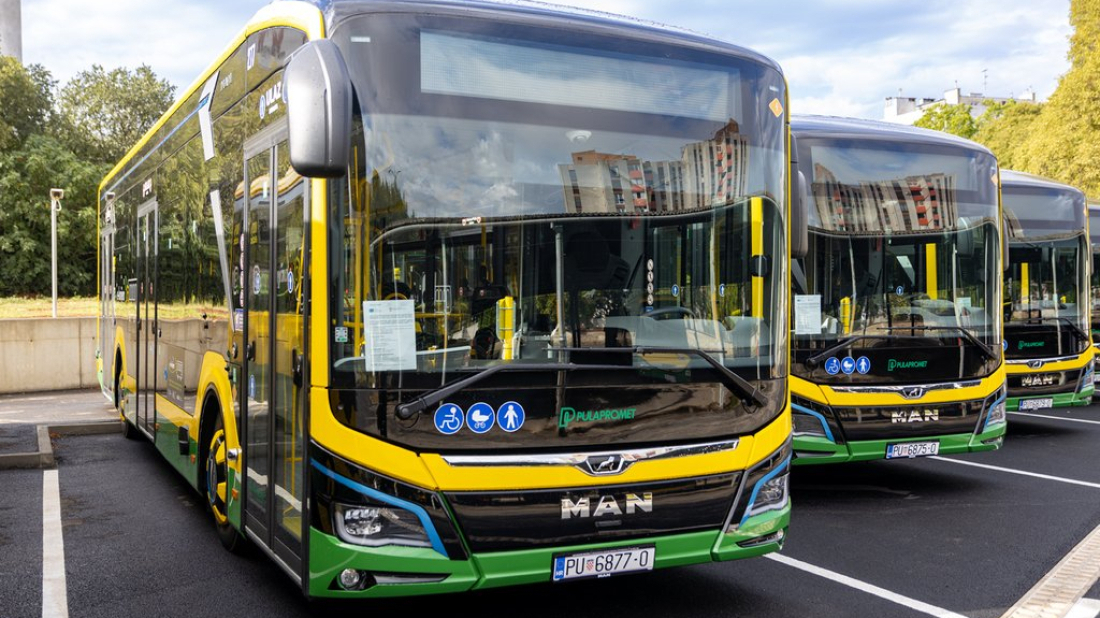 Investicija vrijedna gotovo 6,8 milijuna eura! Pulapromet pustio u promet još šest električnih autobusa