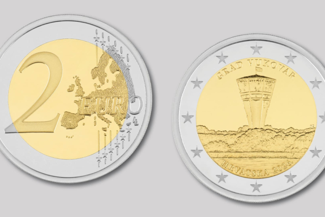 Pogledajte dobro kovanice: U optjecaj je stiglo novih 2 eura s motivom Vukovara