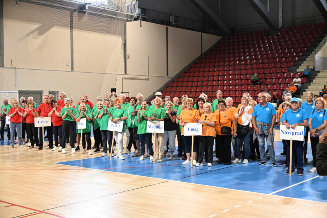 Više od 200 umirovljenika iz cijele Istre okupilo se na Sportskim igrama u Puli
