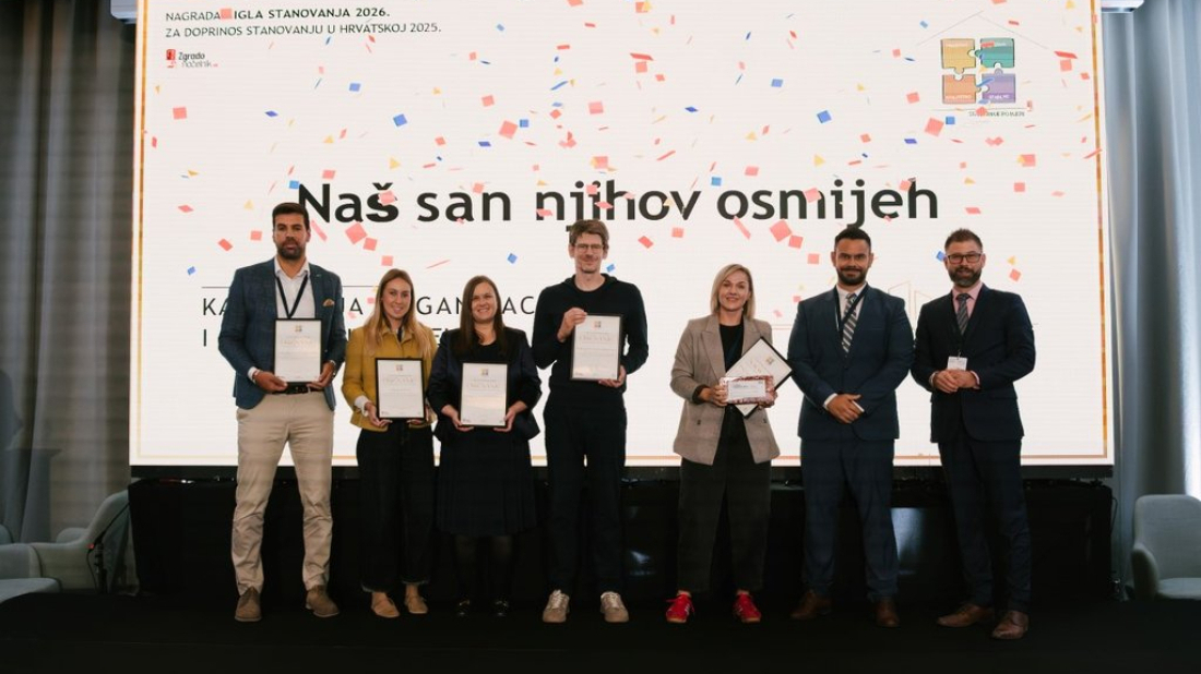 Pula dvostruko zapažena u izboru za CIGLU STANOVANJA, nagrada otišla udruzi Naš san njihov osmijeh!