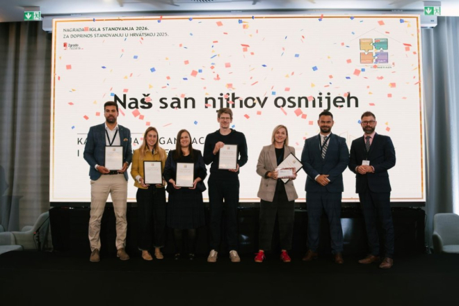 Pula dvostruko zapažena u izboru za CIGLU STANOVANJA, nagrada otišla udruzi Naš san njihov osmijeh!