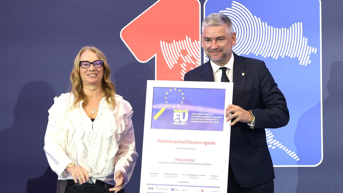 Veliko priznanje za Istru! Projekt „Obalne priče” proglašen najboljim EU projektom u Hrvatskoj