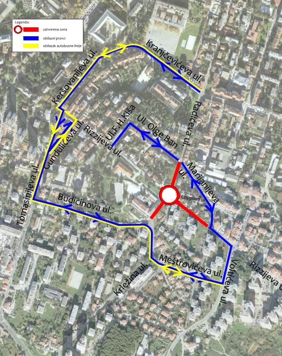 Pula: Započinje izgradnja kružnog raskrižja na križanju Rizzijeve, Radićeve i Budicinove ulice