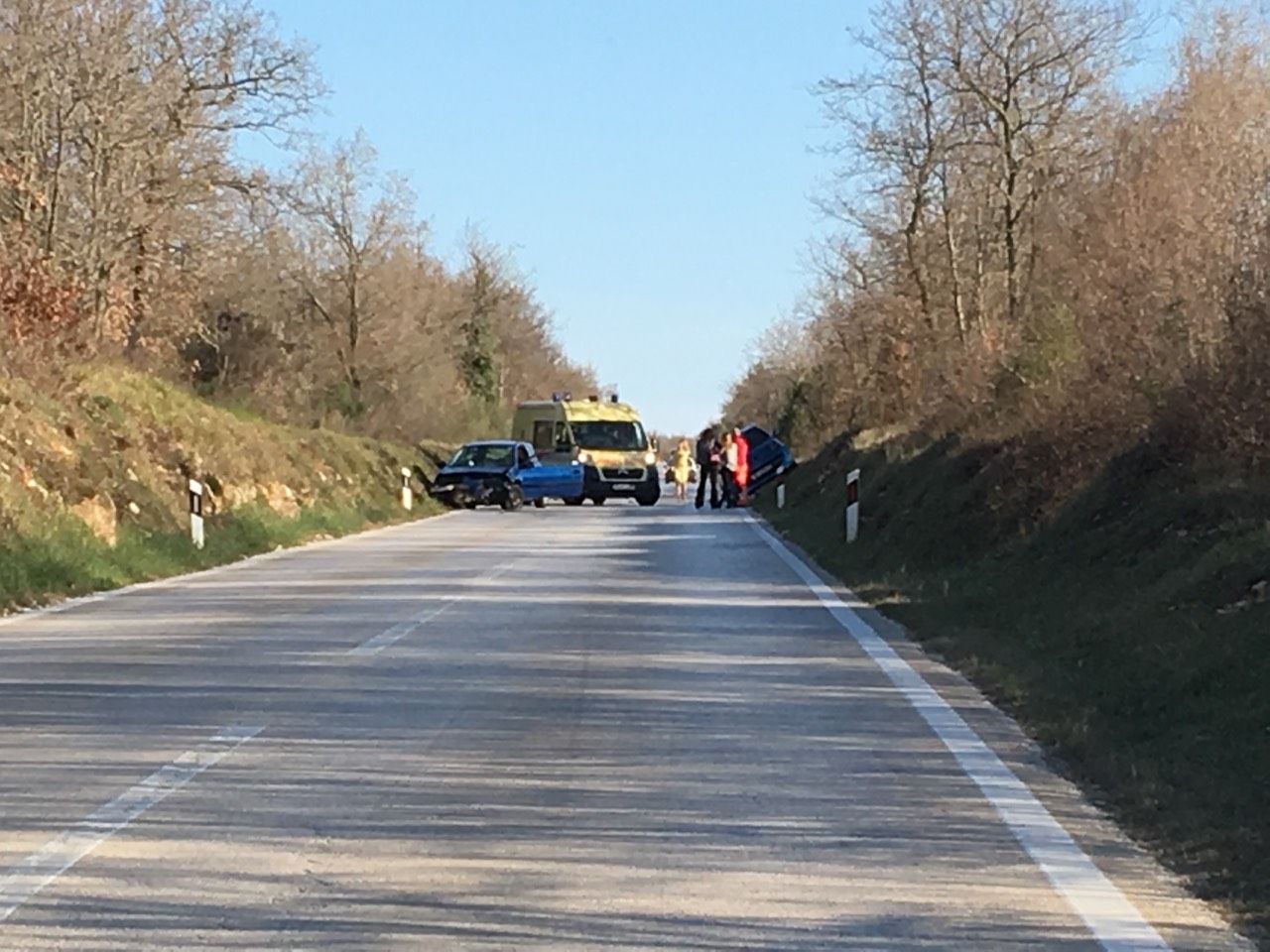 NESREĆA NA CESTI BALE-VODNJAN Vozači se okreću i traže obilazne pravce