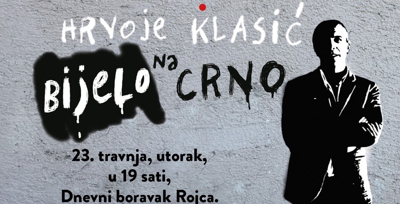 Hrvoje Klasić predstavlja BIJELO NA CRNO u Dnevnom boravku Rojca
